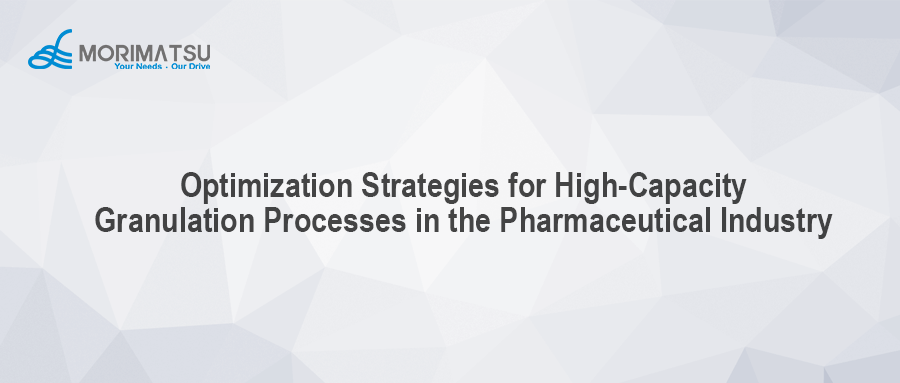 Optimization Strategies for High-Capacity Granulation Processes in the Pharmaceutical Industry