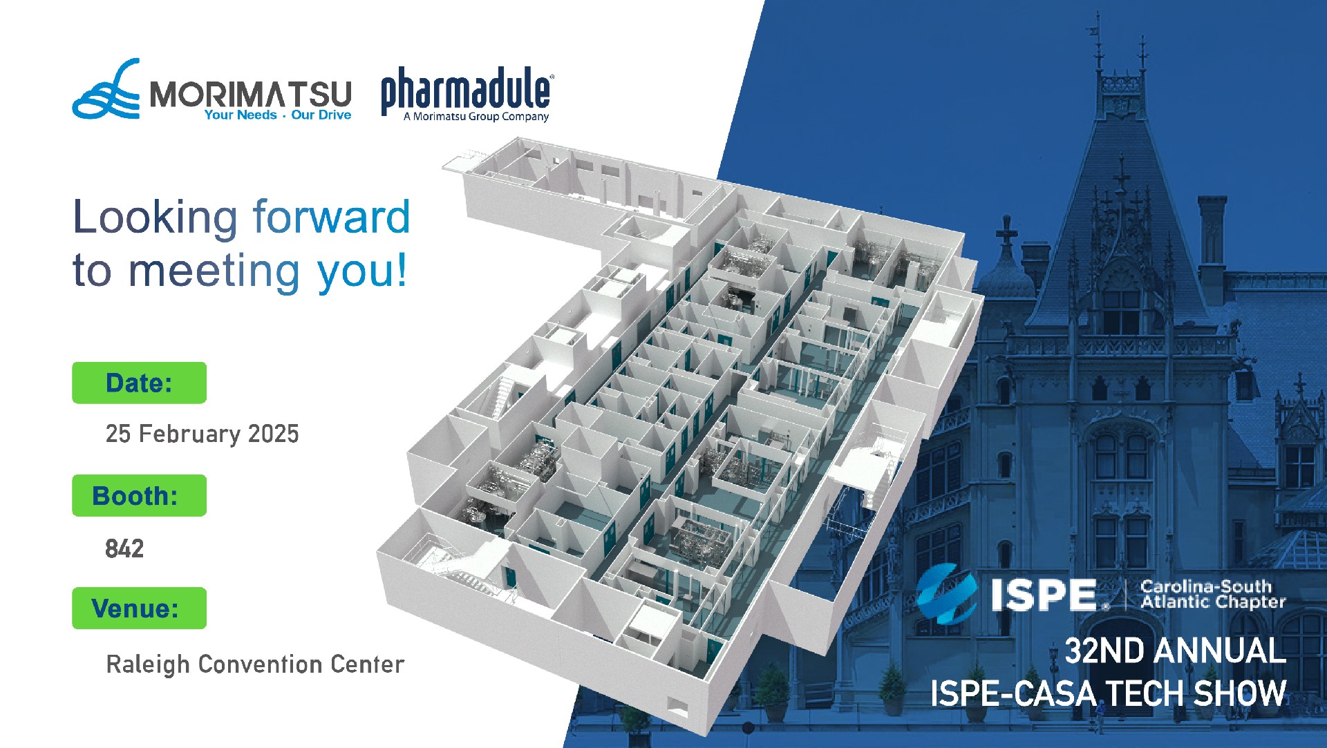 Invitation Letter | Pharmadule Morimatsu Invites You to Join Us at 32nd Annual ISPE-CaSA Tech Show