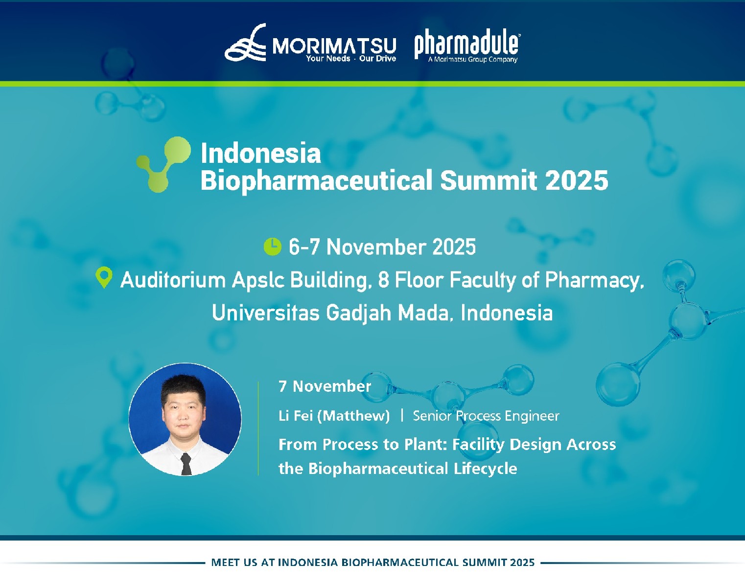 Invitation Letter | Pharmadule Morimatsu Invites You to Join Us at Indonesia Biopharmaceutical Summit 2025
